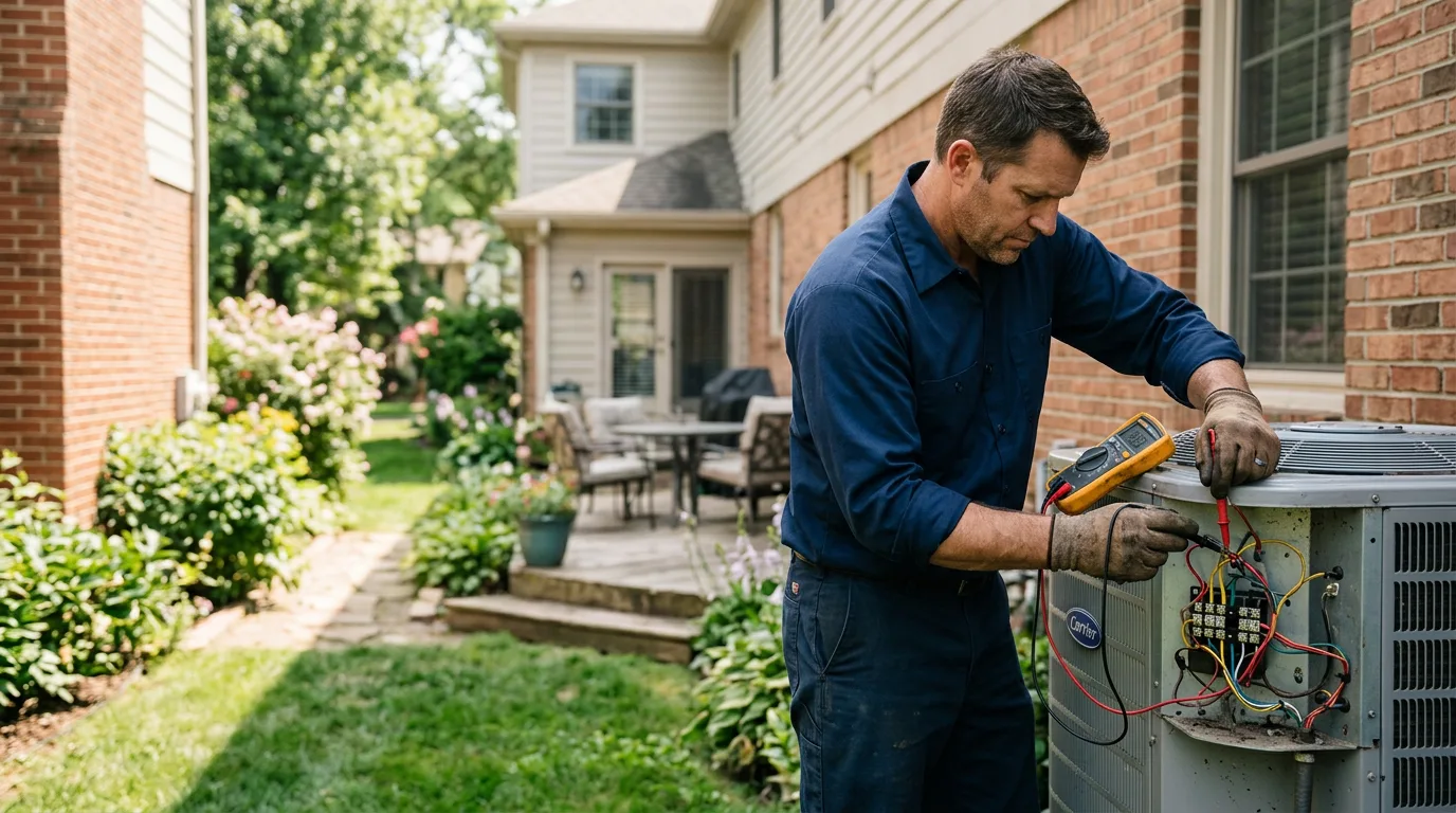 HVAC technician working near Harrell, AR